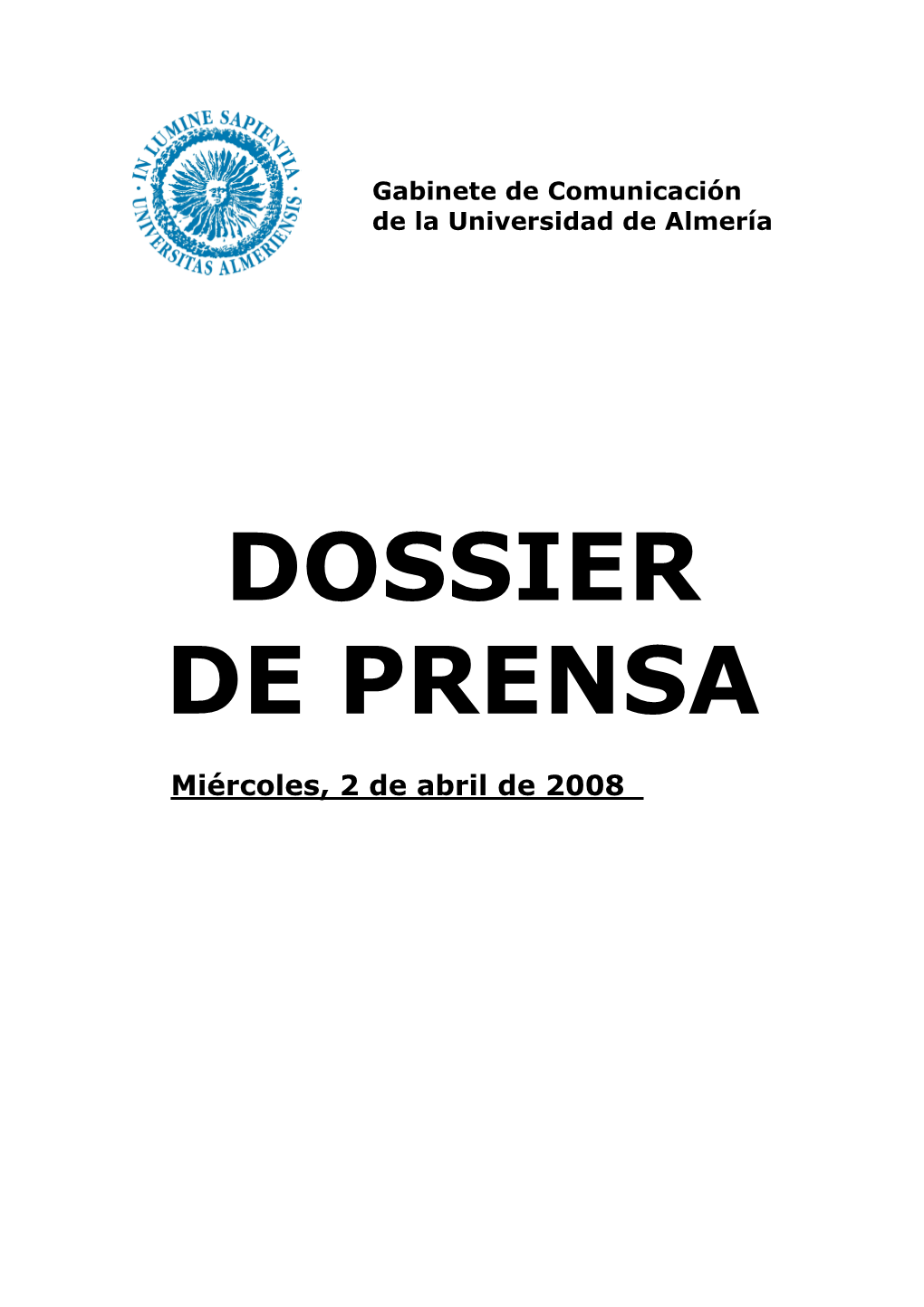 01 Portada Dossier De Prensa