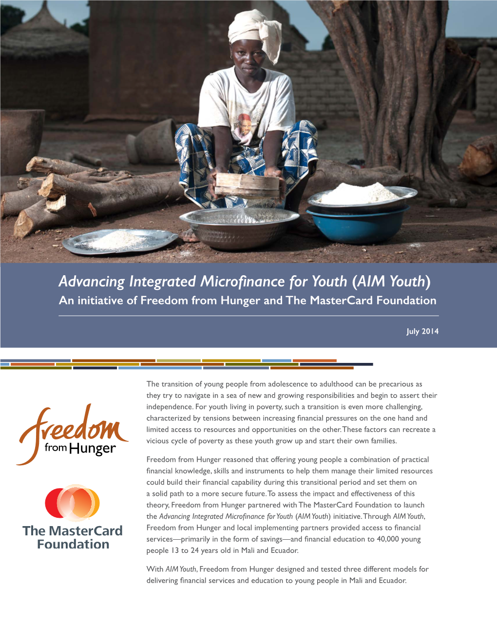 (AIM Youth): an Initiative of Freedom from Hunger and the Mastercard