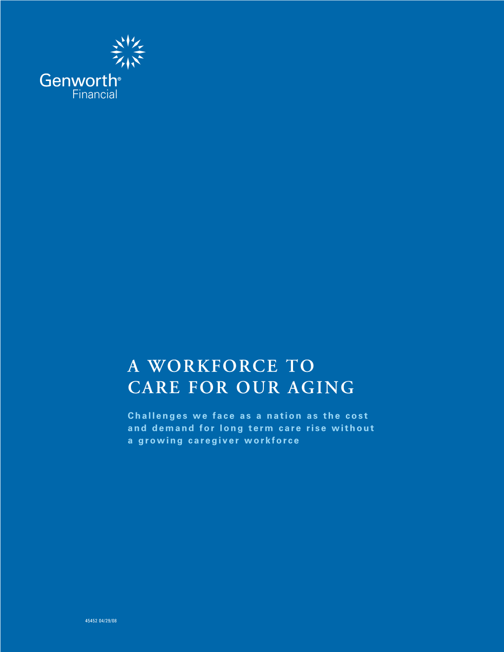 A Workforce to Care for Our Aging