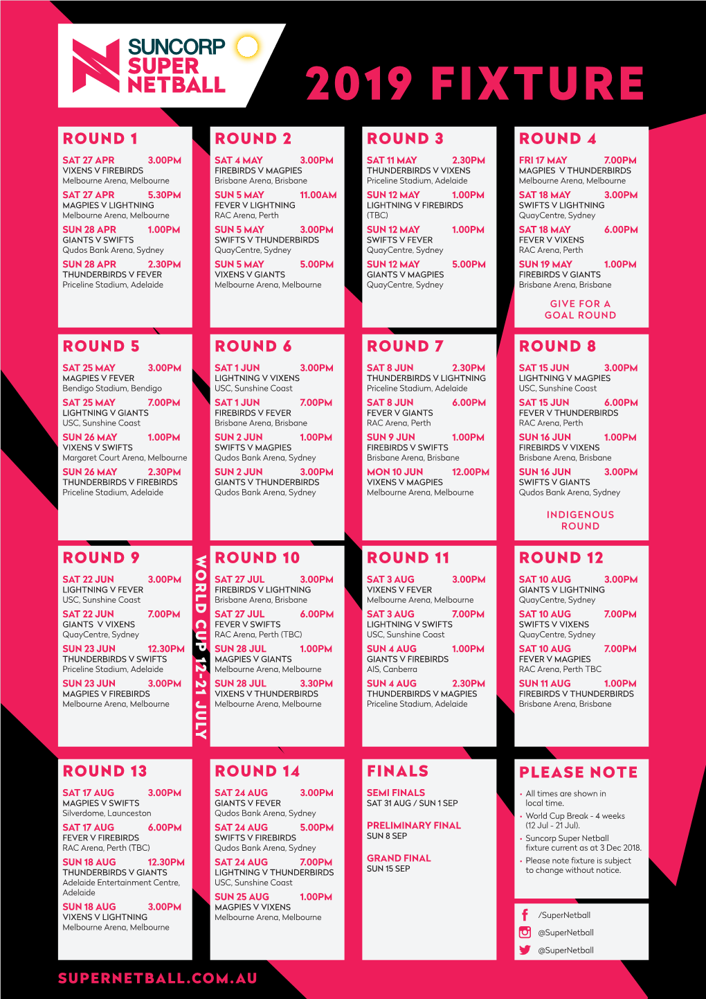 2019 Fixture