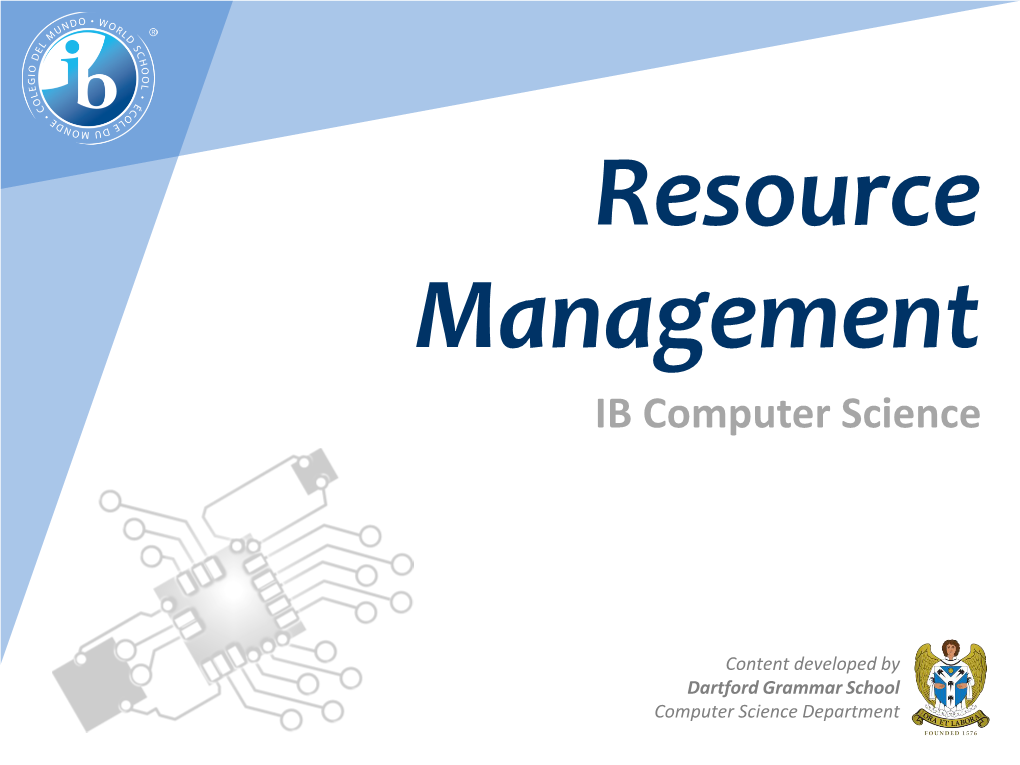 6.1.7 Outline OS Resource Management Techniques: Scheduling, Policies, Multitasking, 6: Resource Virtual Memory, Paging, Interrupt, Polling Management