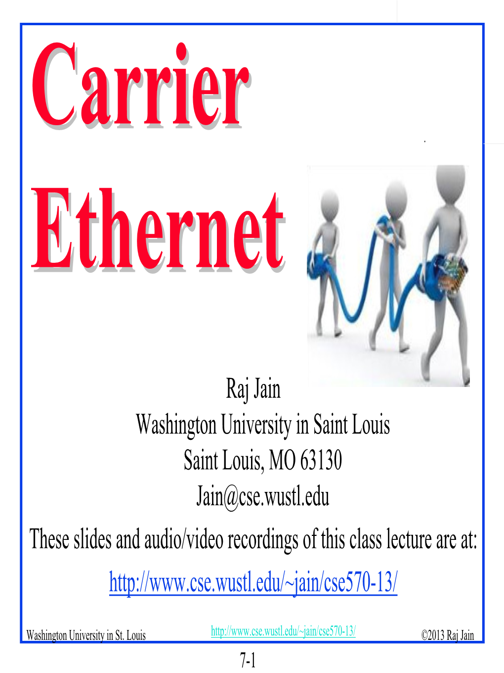 Carrier Ethernet Tutorial