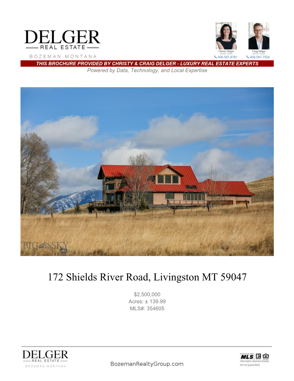 172 Shields River Road, Livingston MT 59047