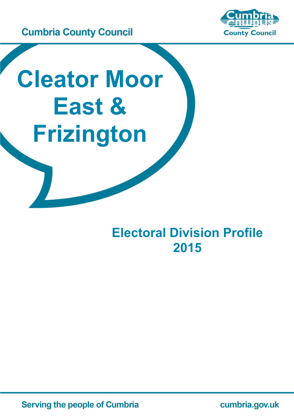 ED Profile Cleator Moor East and Frizington