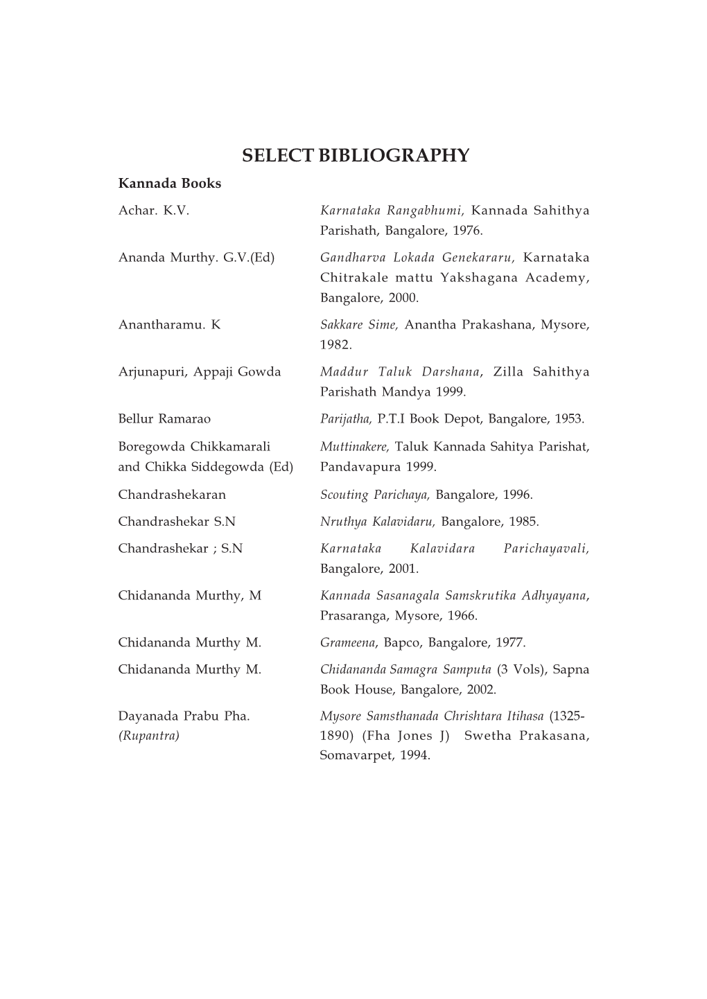 Select Bibliography 1133