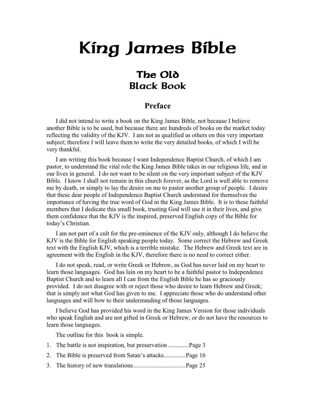 The Old Black Book – the King James Bible Page 2