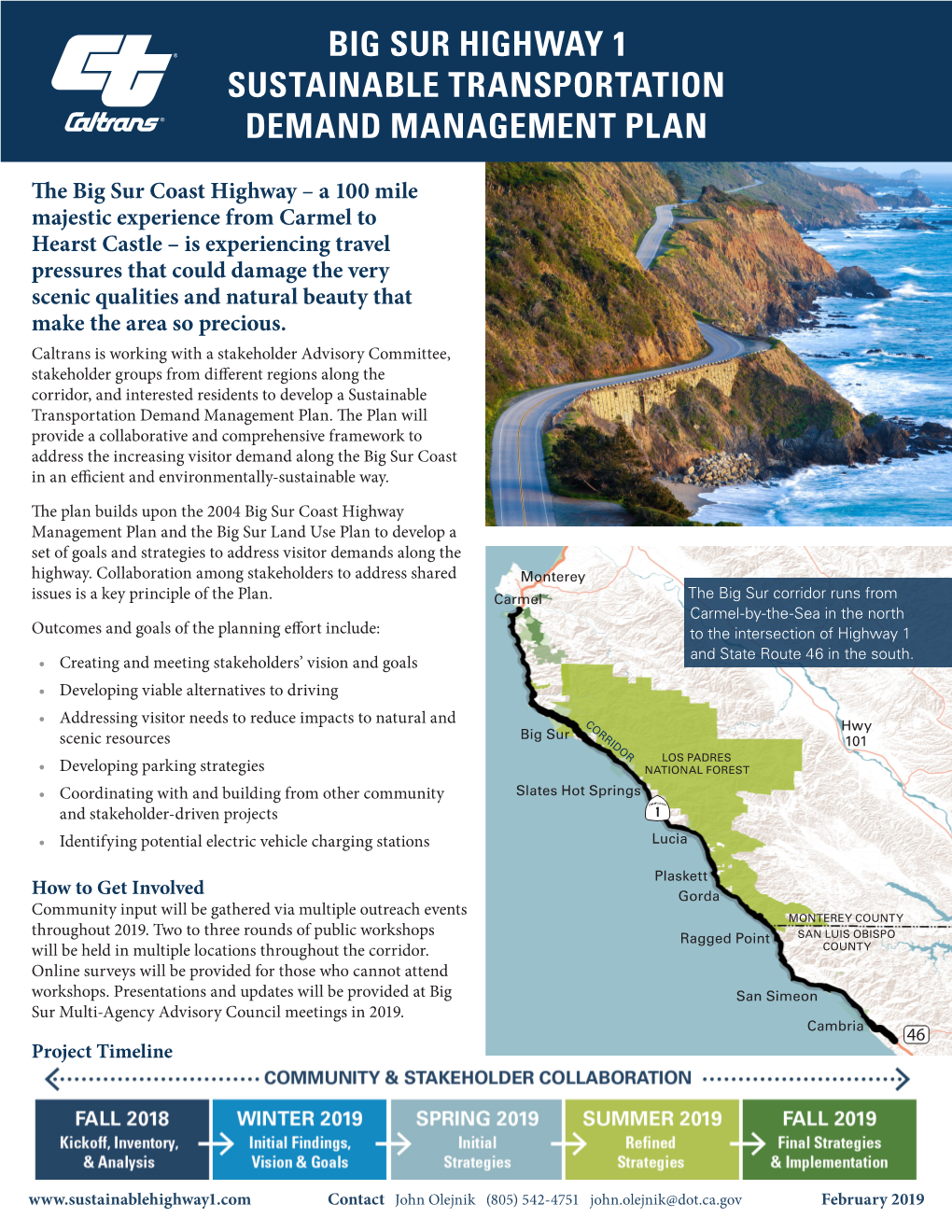 Big Sur Highway 1 Sustainable Transportation Demand Management Plan