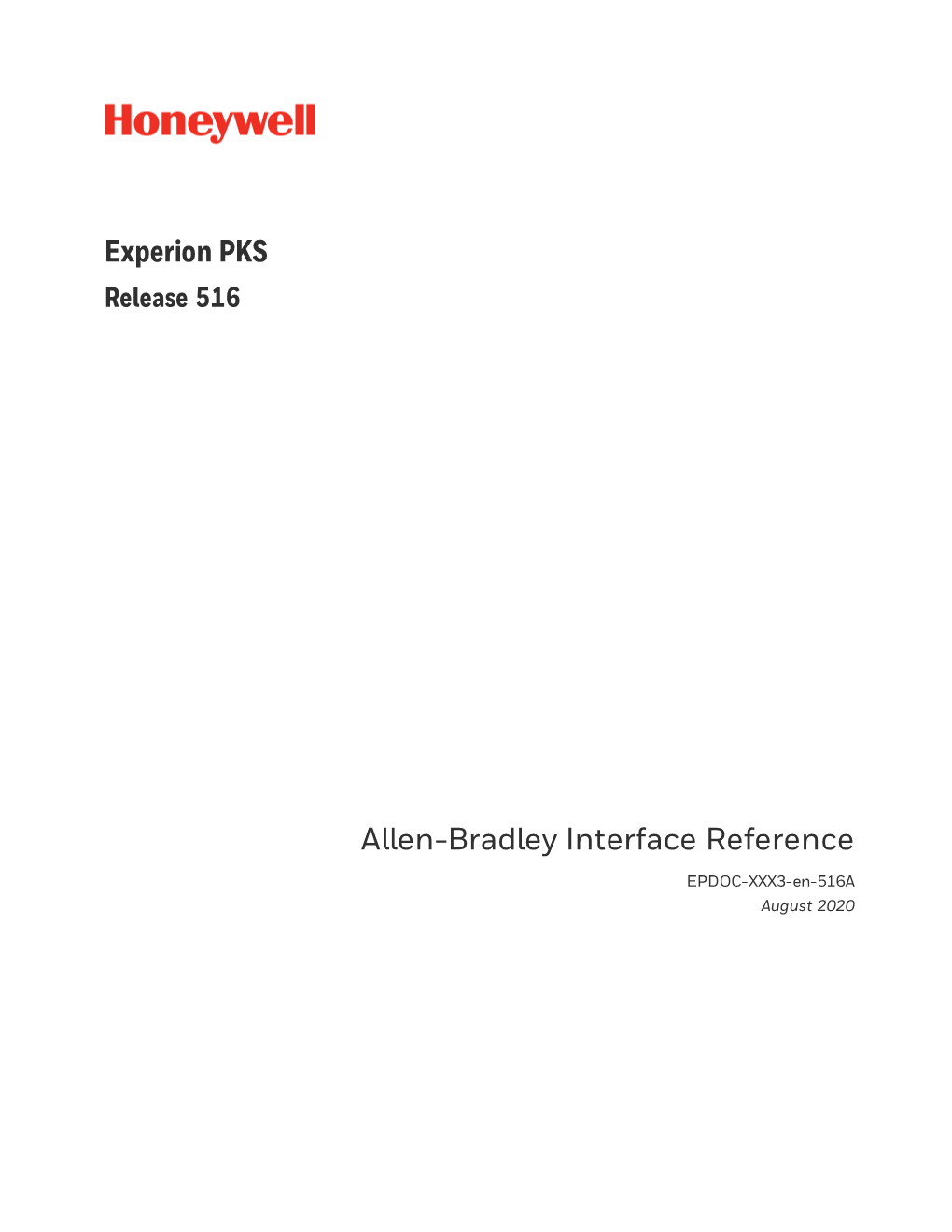 Allen-Bradley Interface Reference