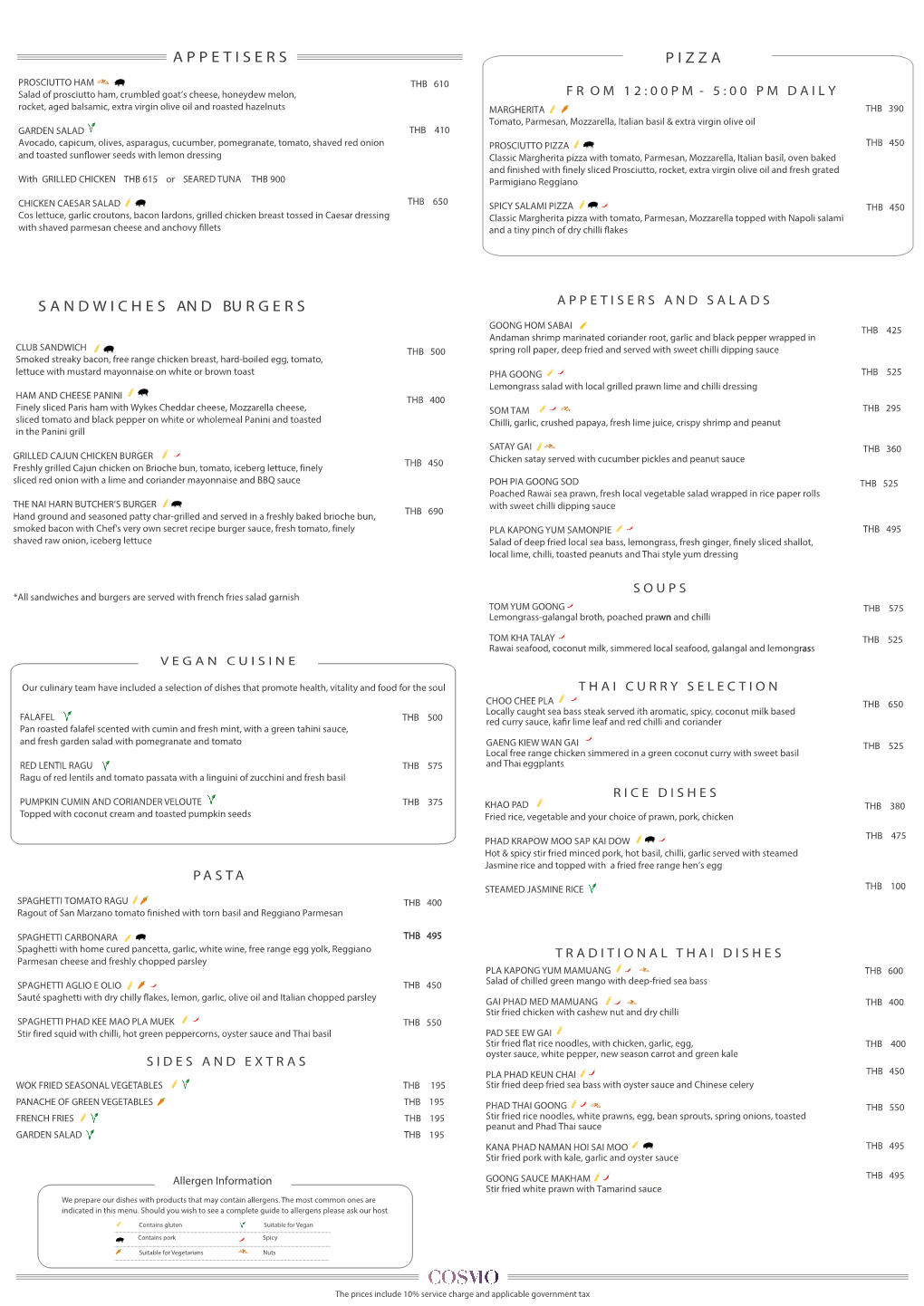 Download A-La-Carte Menu