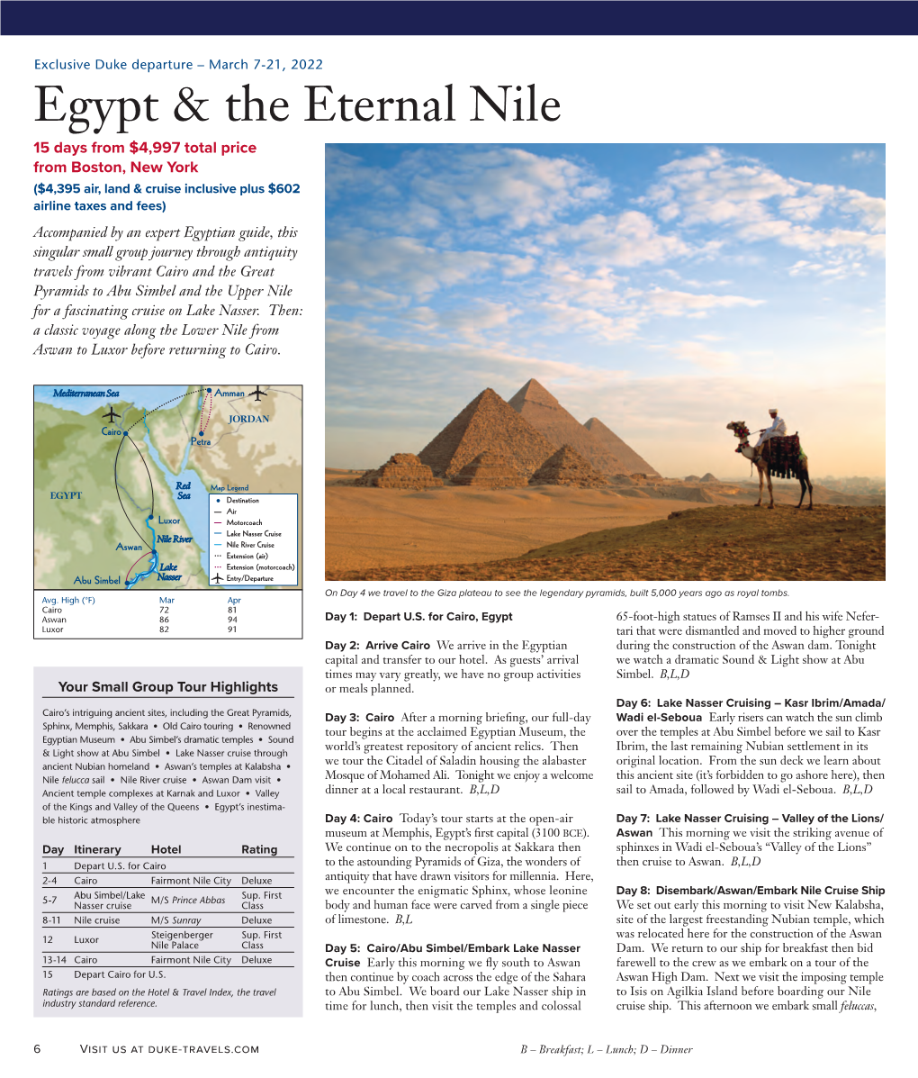 Egypt & the Eternal Nile