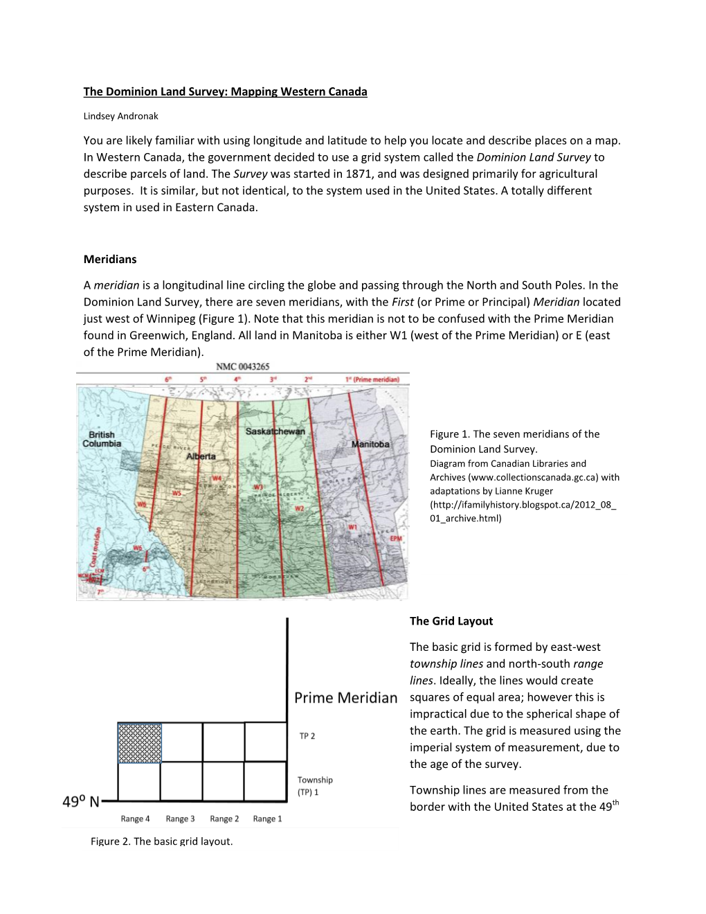 The Dominion Land Survey: Mapping Western Canada You Are Likely