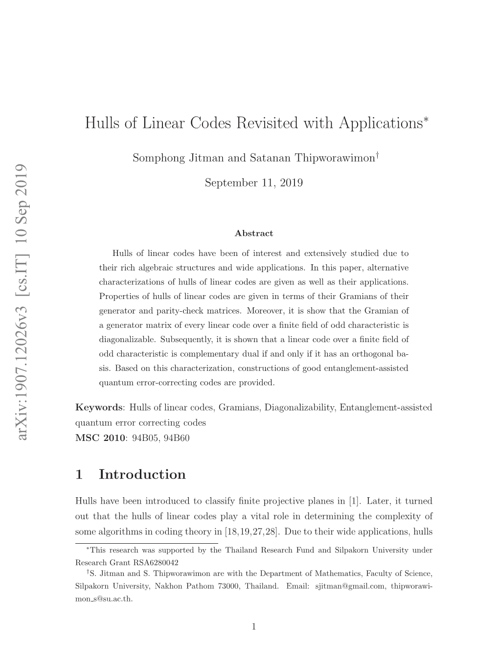 Hulls of Linear Codes Revisited with Applications