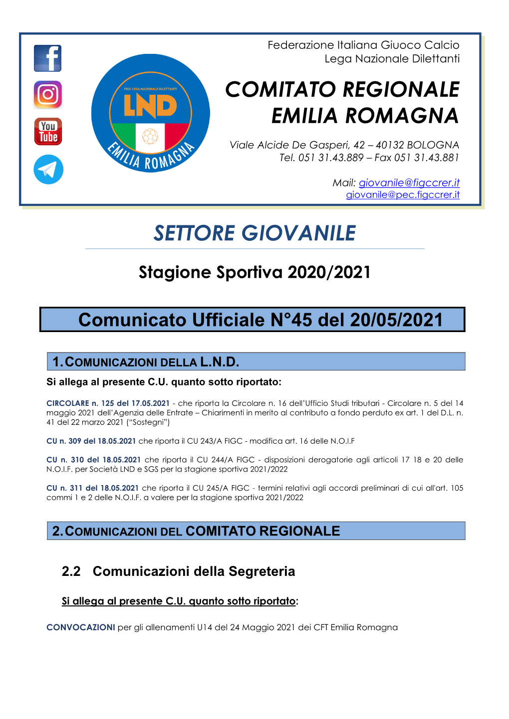 Attivita' Calcio+Under15 Femminile