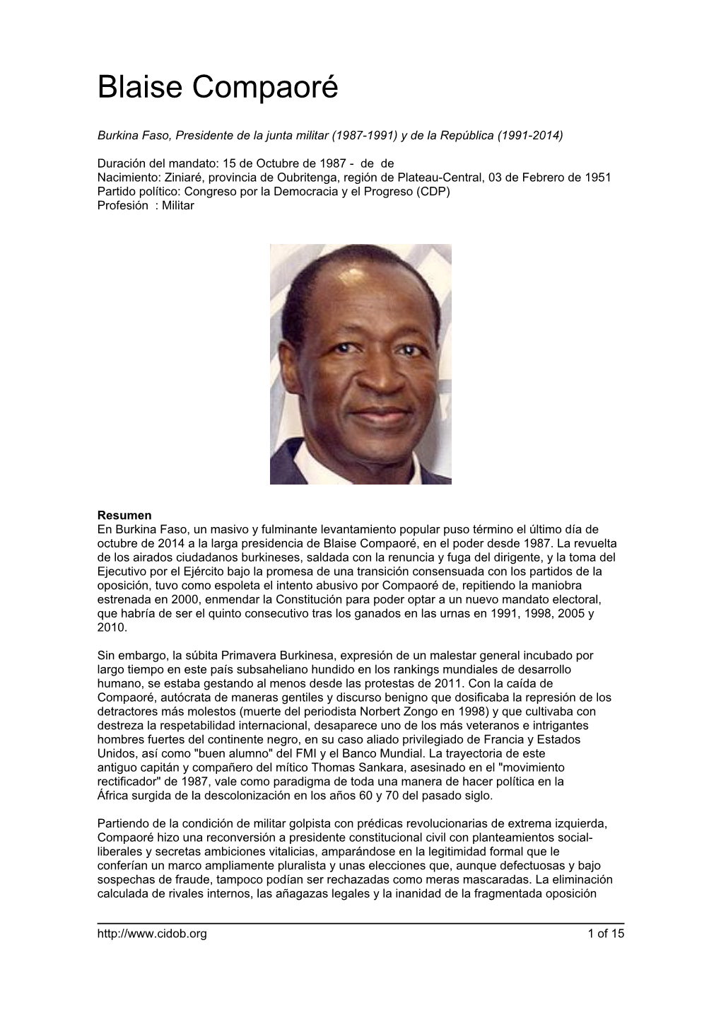 Blaise Compaoré