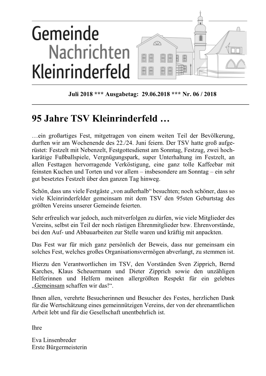 95 Jahre TSV Kleinrinderfeld …