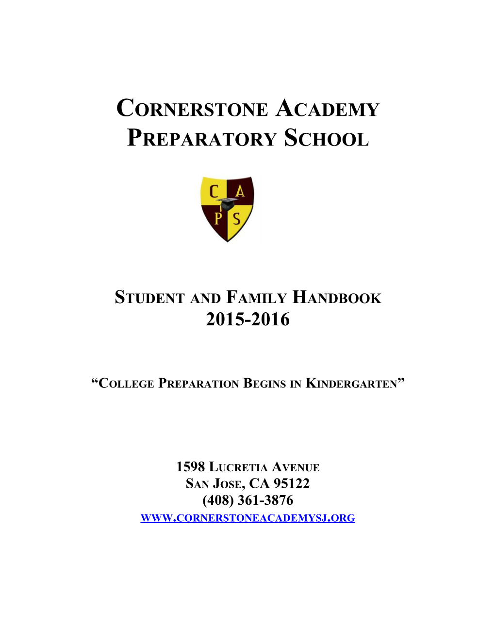 Cornerstone Academy Preparatory School