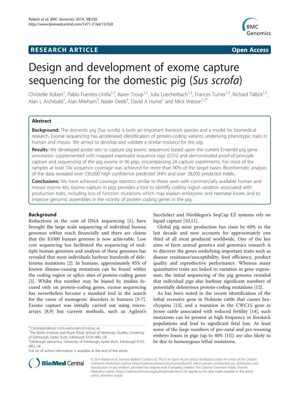 Design and Development of Exome Capture Sequencing