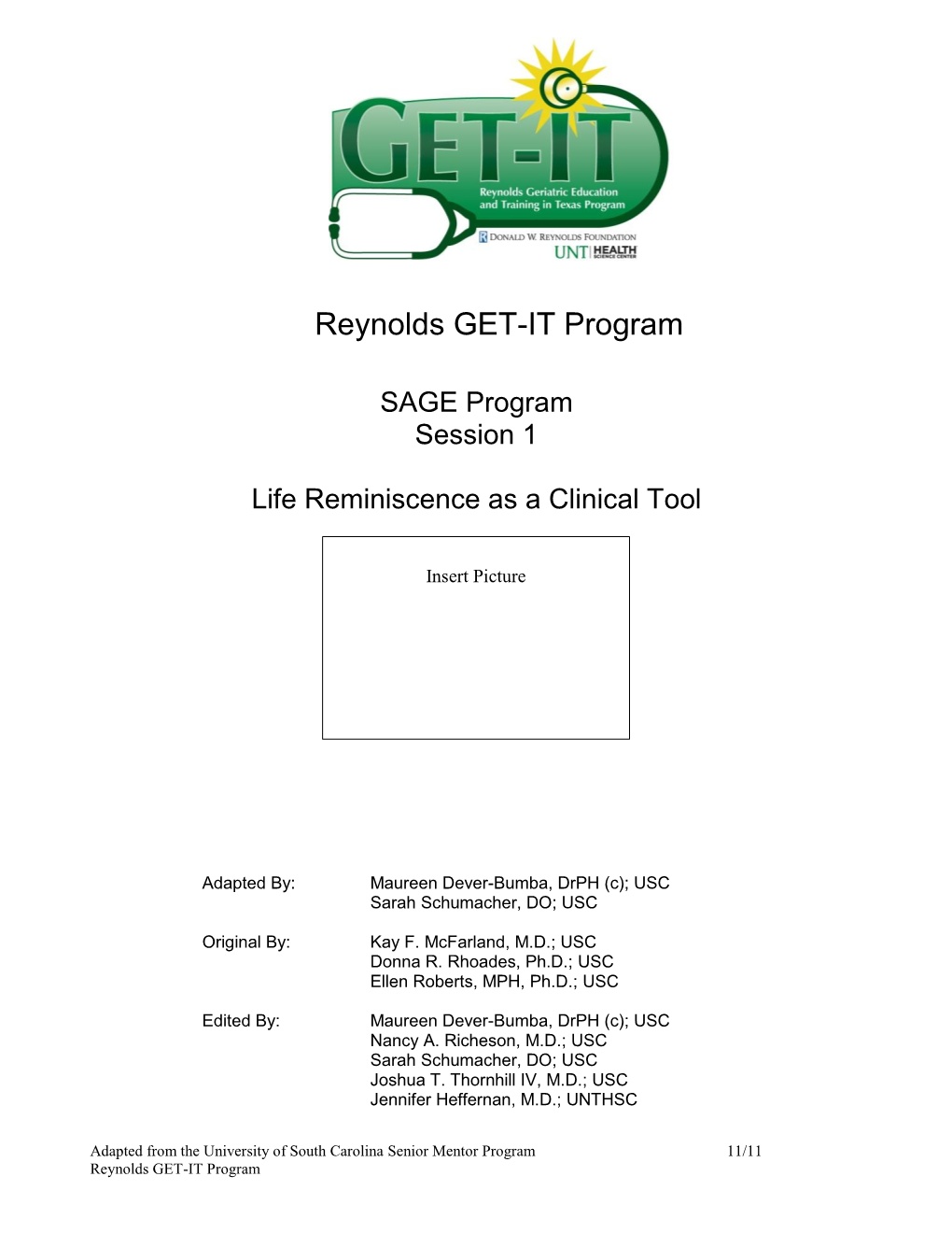 Reynolds GET-IT Program