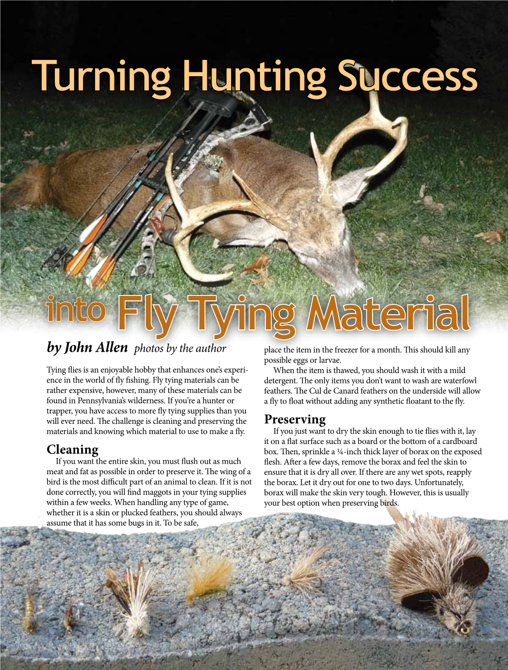 Turning Hunting Success Into Fly Tying Material