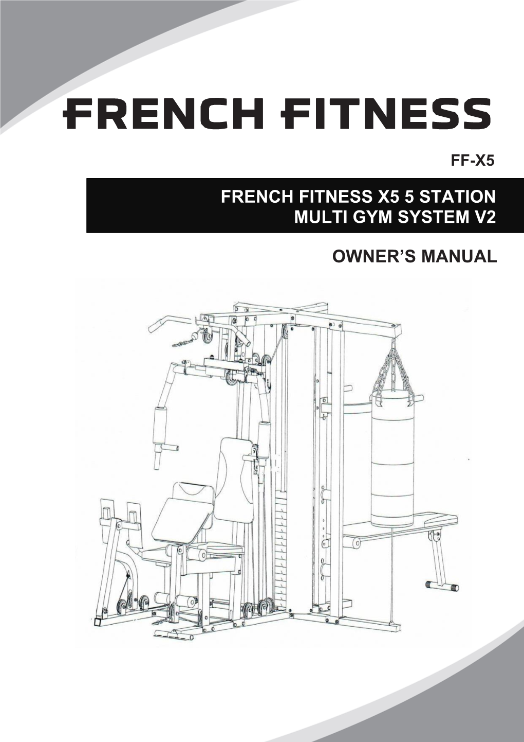 French Fitness X5 5 Station Multi Gym System V2