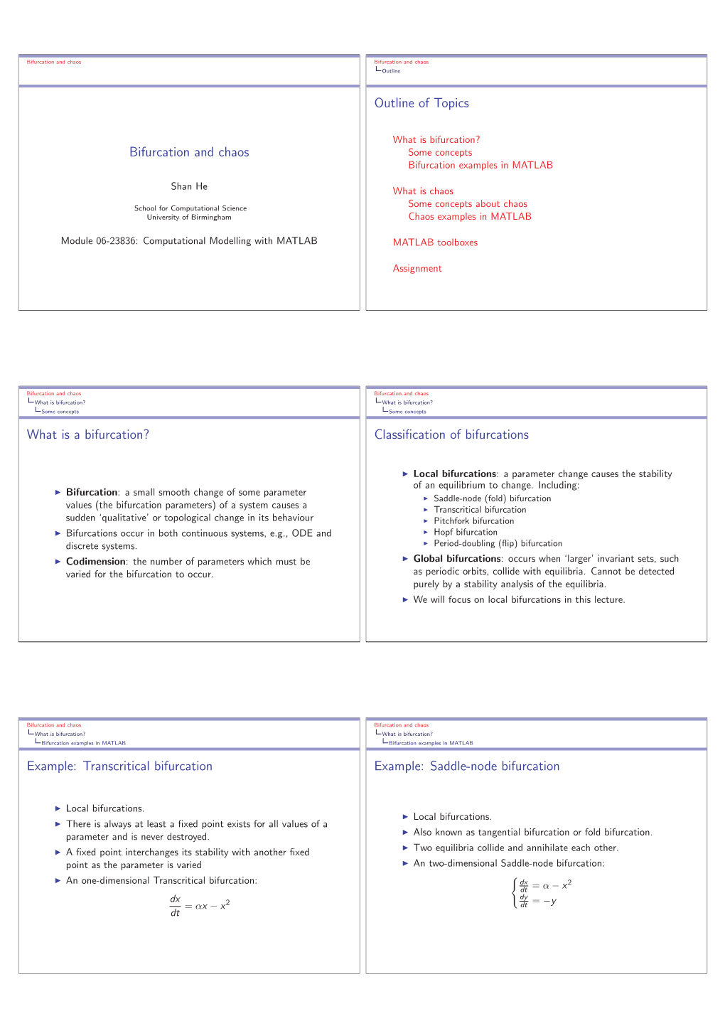 Transcritical Bifurcation