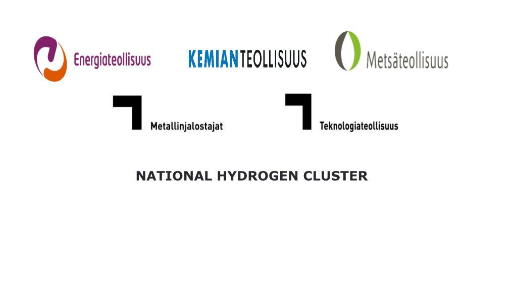 NATIONAL HYDROGEN CLUSTER Hydrogen Economy Is Strongly on the EU's Agenda