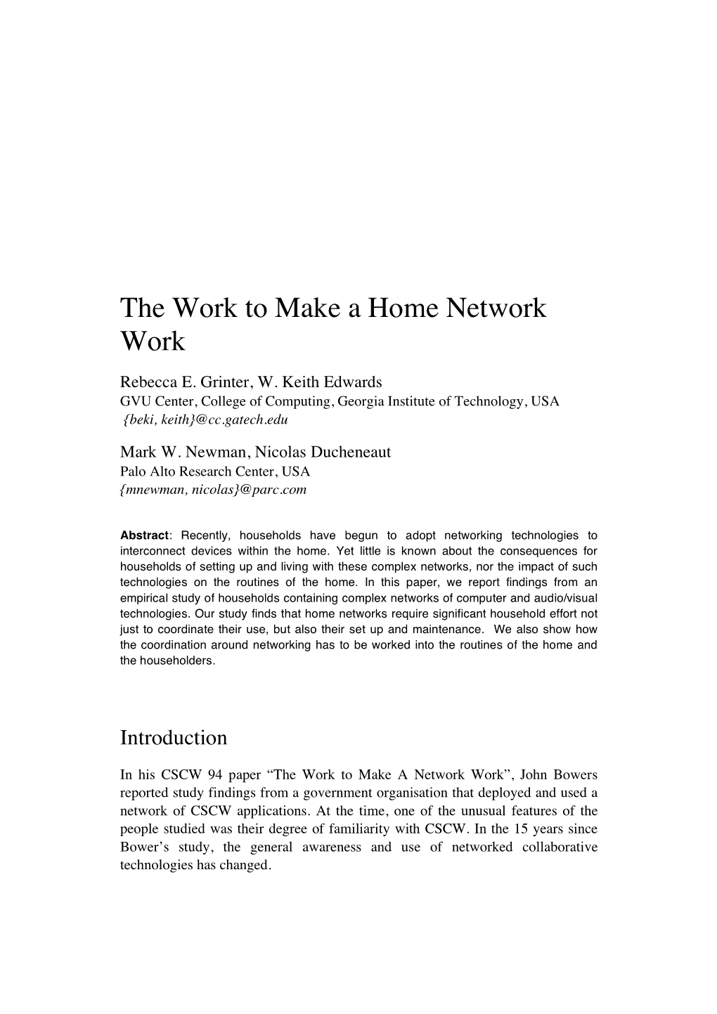 The Work to Make a Home Network Work