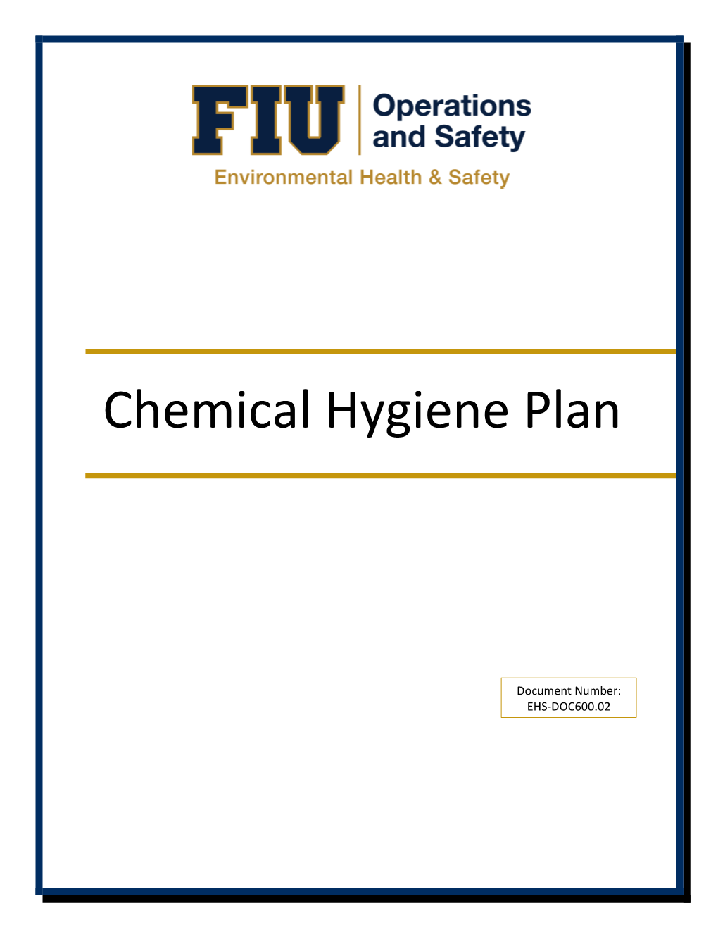 Chemical Hygiene Plan