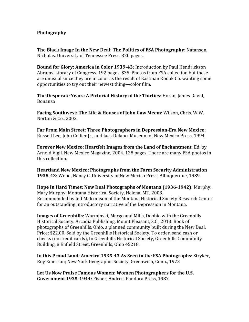 Photography the Black Image in the New Deal: the Politics of FSA Photography: Natanson, Nicholas. University of Tennessee Pres