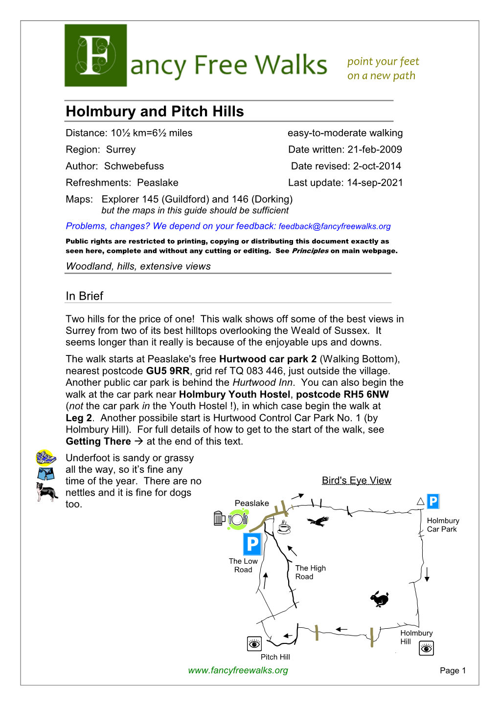 Holmbury and Pitch Hills