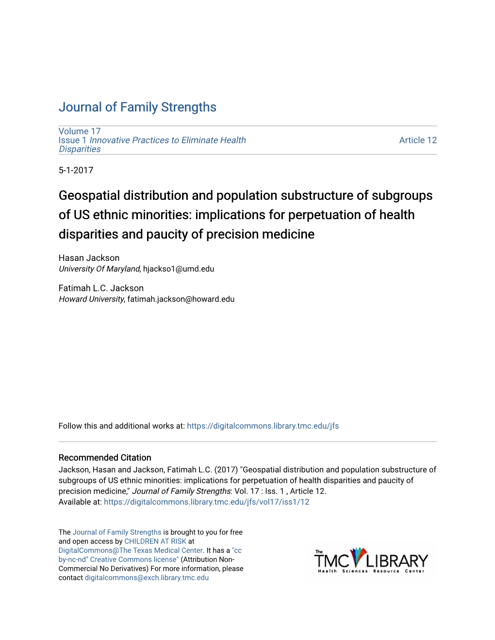 Geospatial Distribution and Population Substructure of Subgroups of US