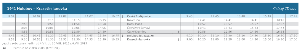 1941 Holubov – Krasetín Lanovka Kleťský ČD