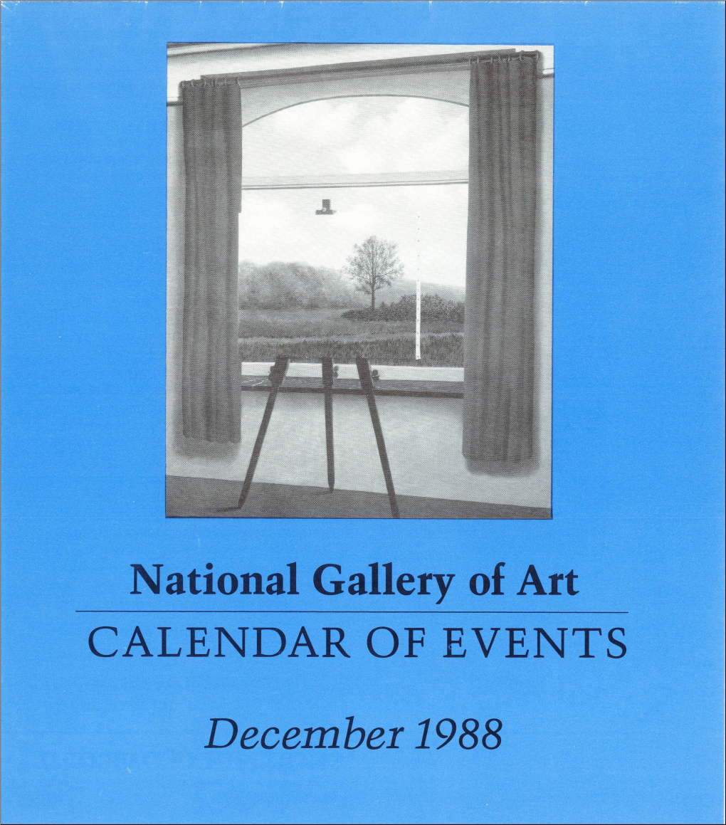 December 1988 National Gallery of Art