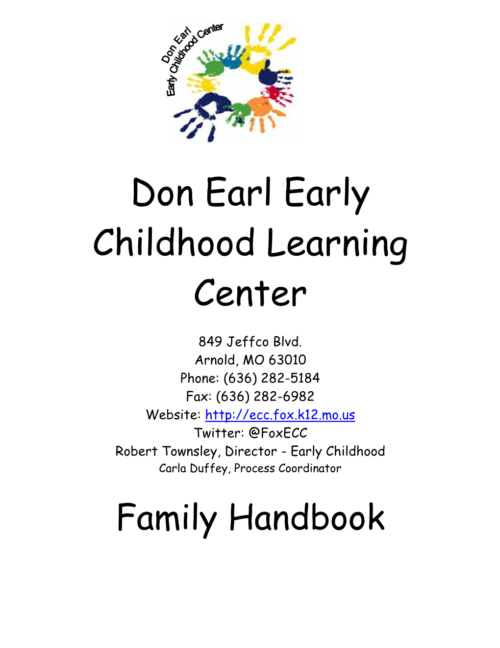 Don Earl Early Childhood Family Handbook