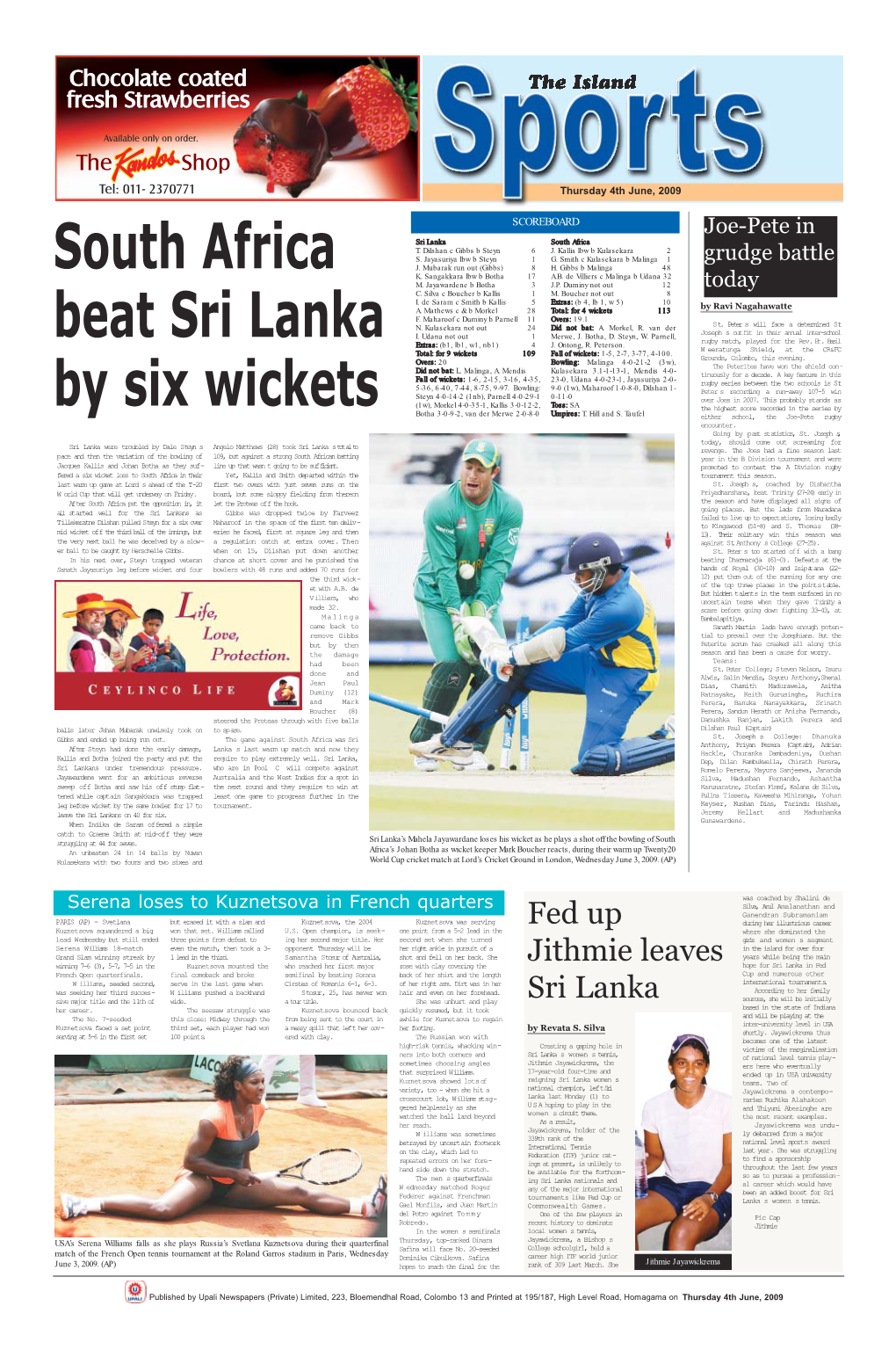 Fed up Jithmie Leaves Sri Lanka