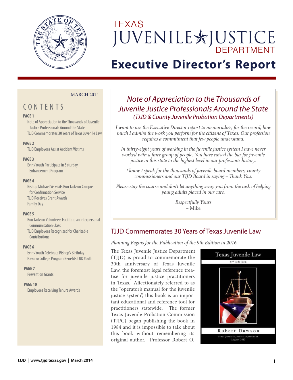 Executive Directorts Report