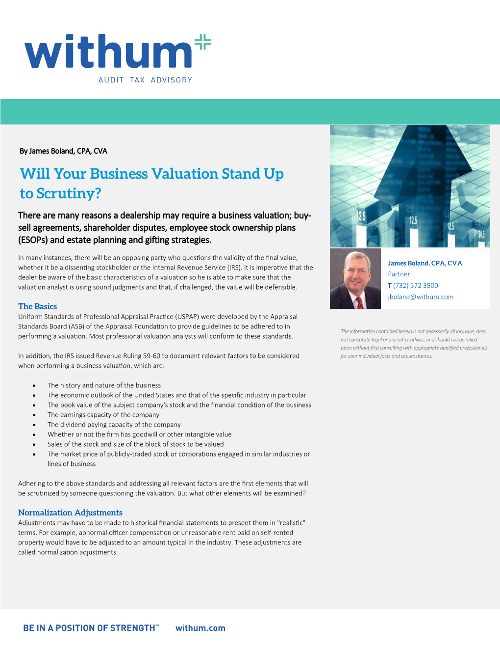 Will Your Business Valuation Stand up to Scrutiny?