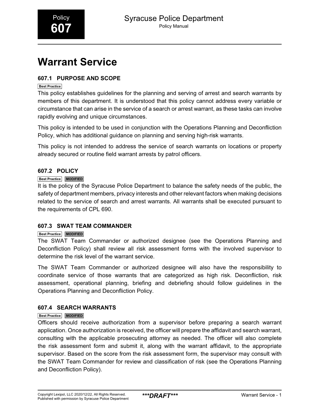 Warrant Service