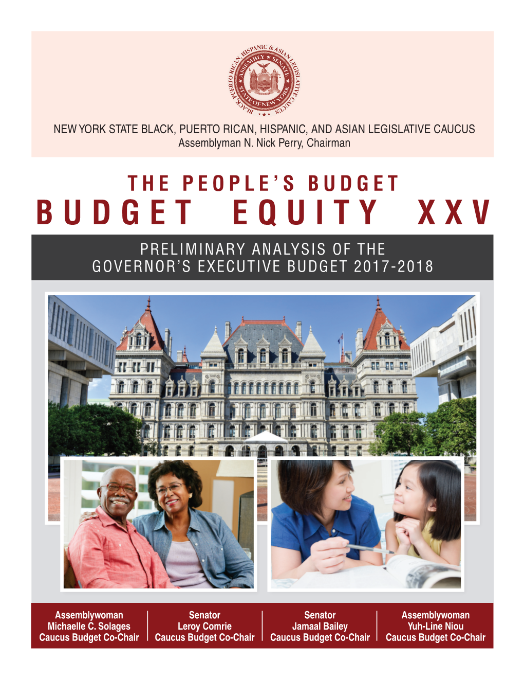 Budget Equity Xxv Preliminary Analysis of the Governor’S Executive Budget 2017-2018