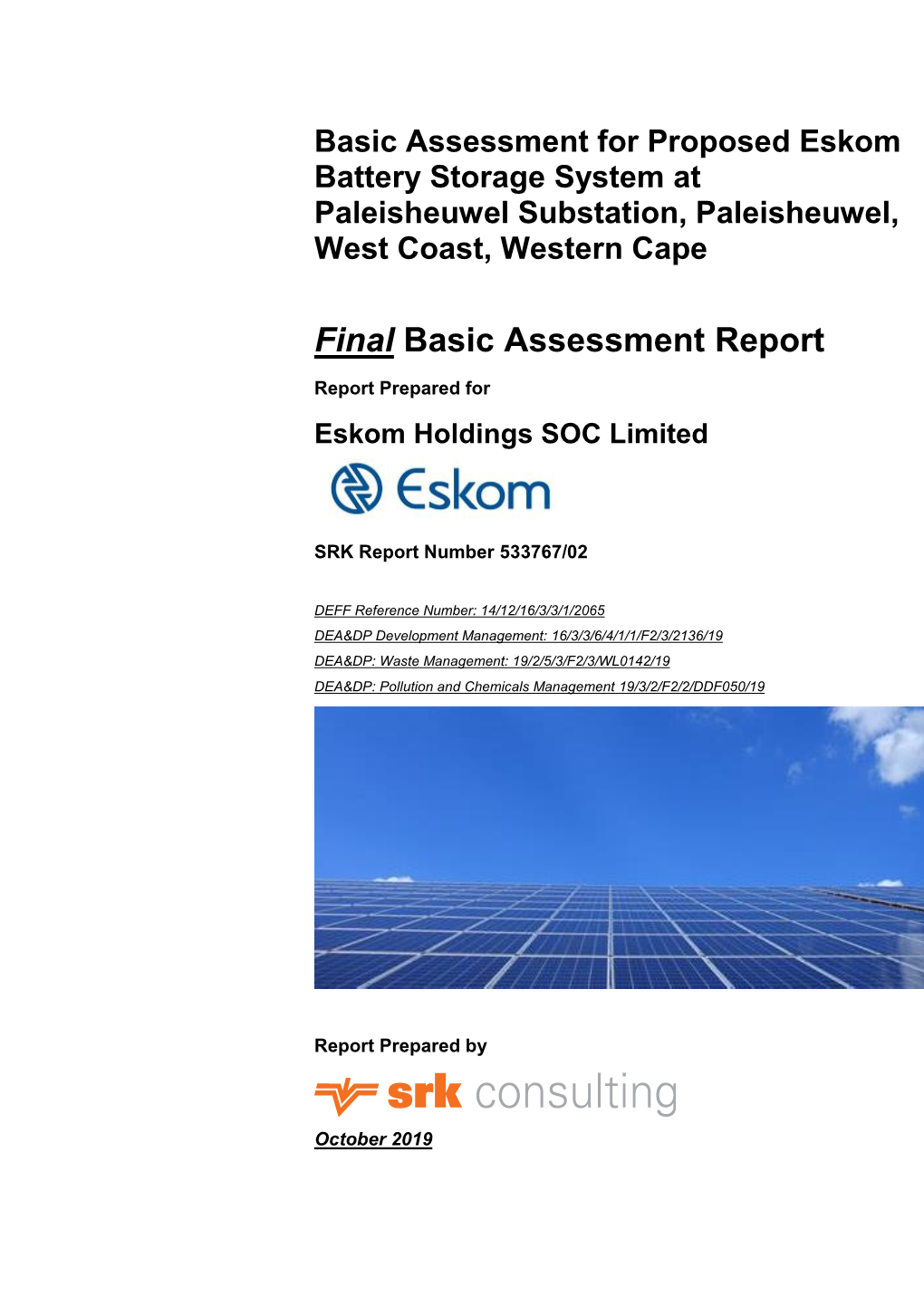 Final Basic Assessment Report