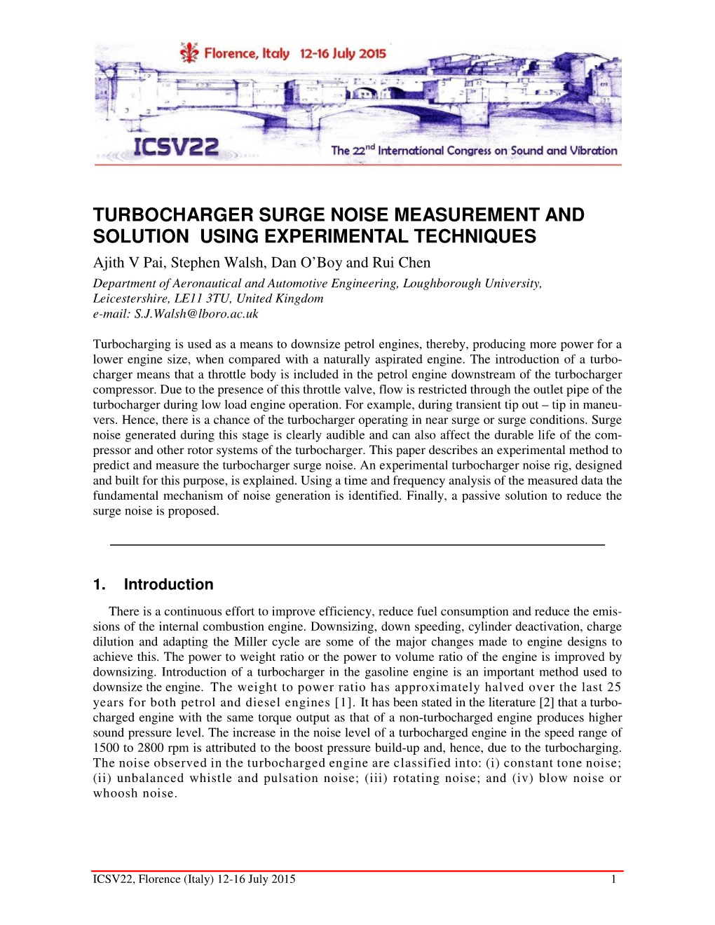 Turbocharger Surge Noise Measurement and Solution