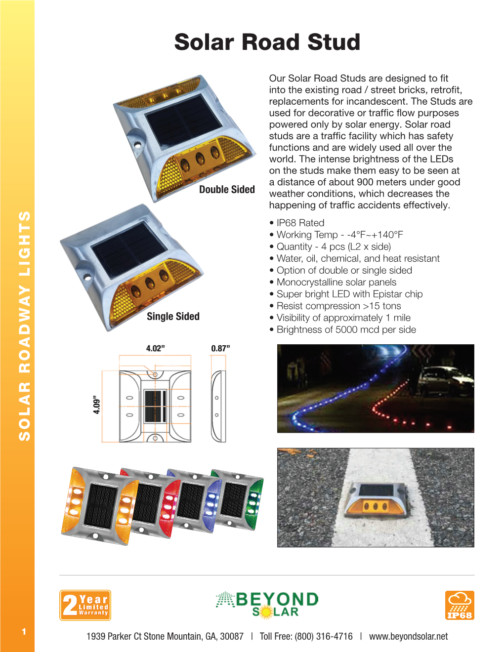 Solar Road Stud