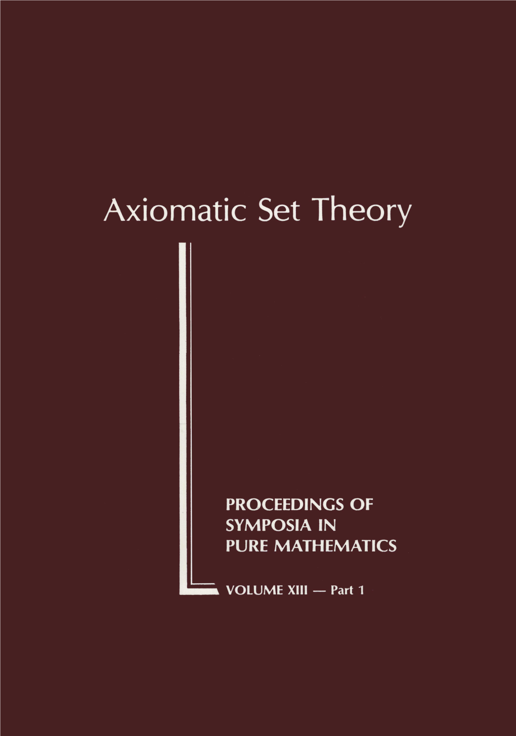 Axiomatic Set Theory