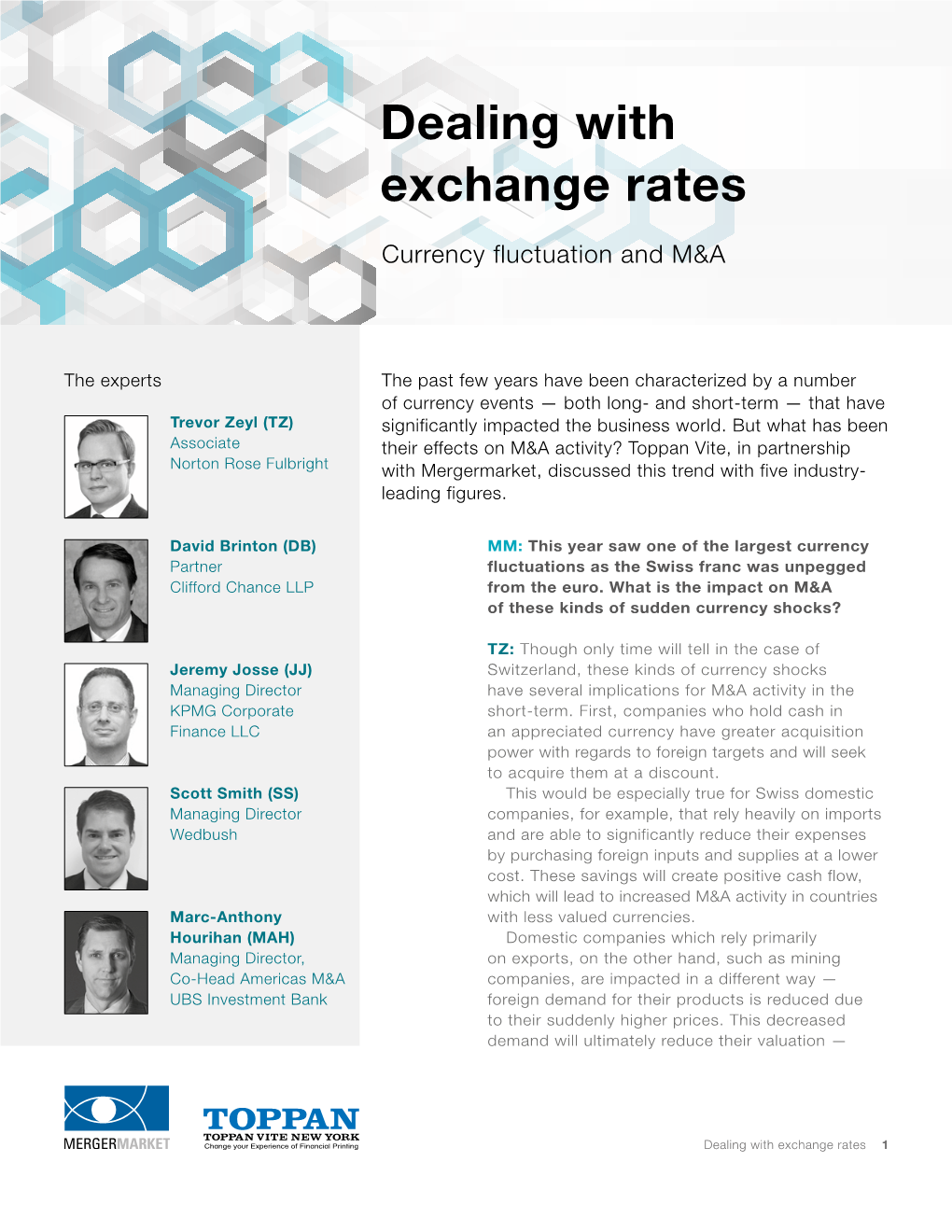 Dealing with Exchange Rates