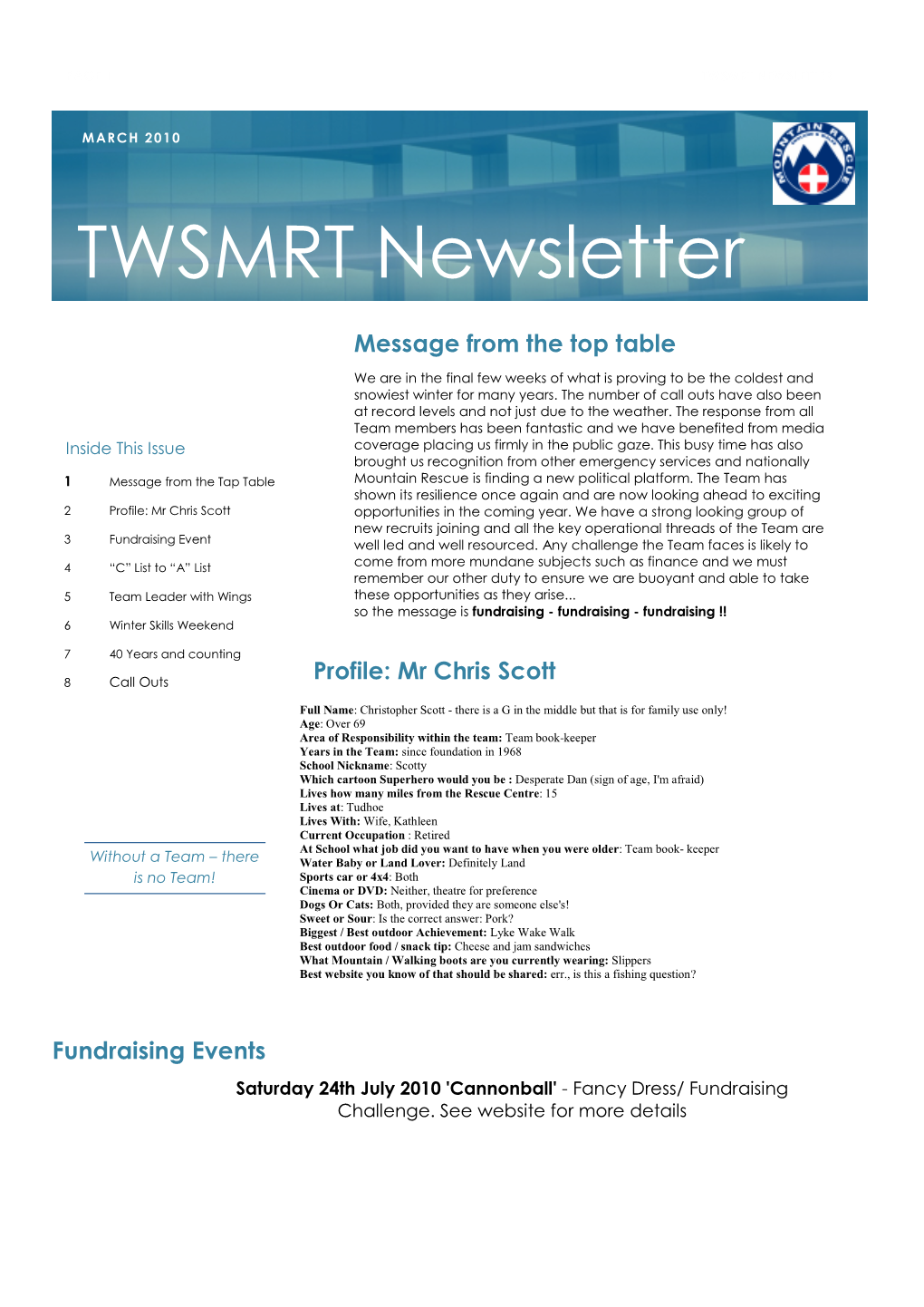 Twsmrt Newsletter
