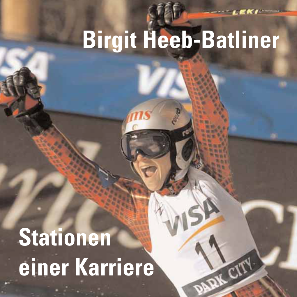 Birgit Heeb-Batliner Stationen Einer Karriere