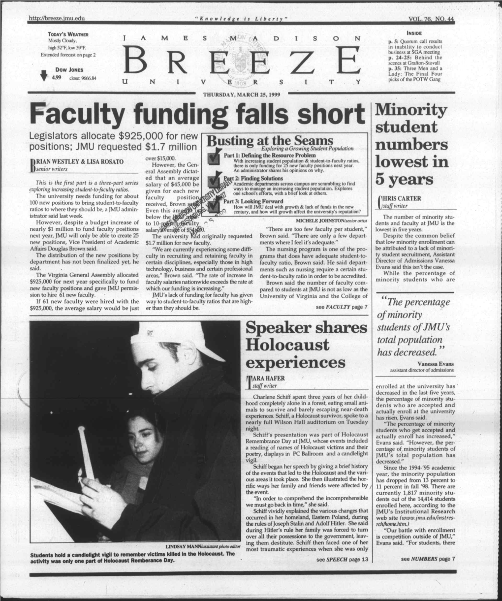 Faculty Funding Falls Short