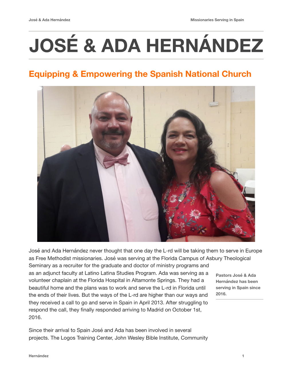 José & Ada Hernández