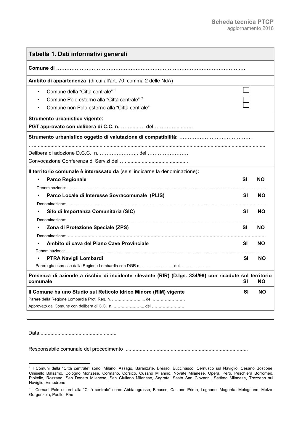 Scheda Tecnica PTCP 2014