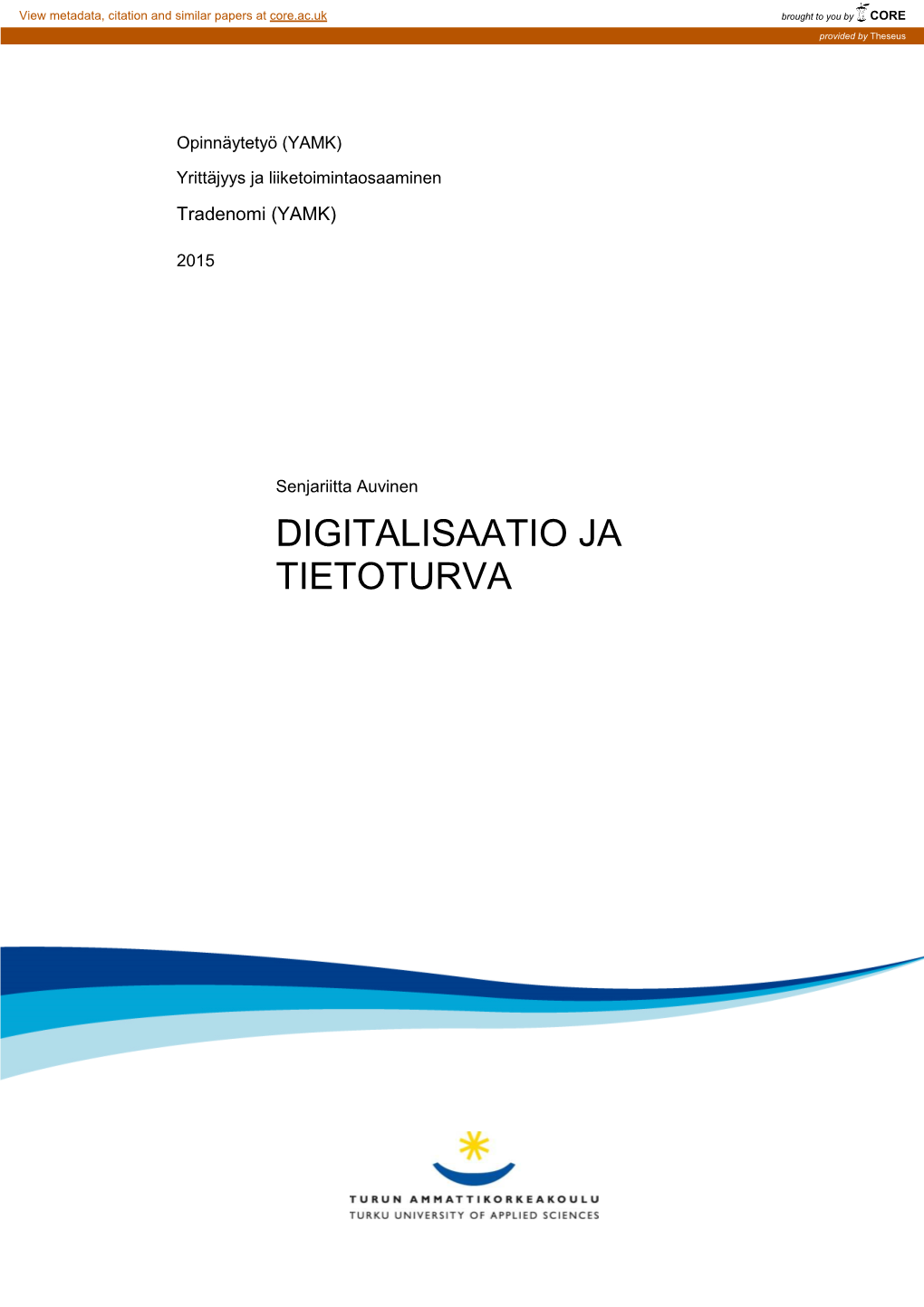 Digitalisaatio Ja Tietoturva